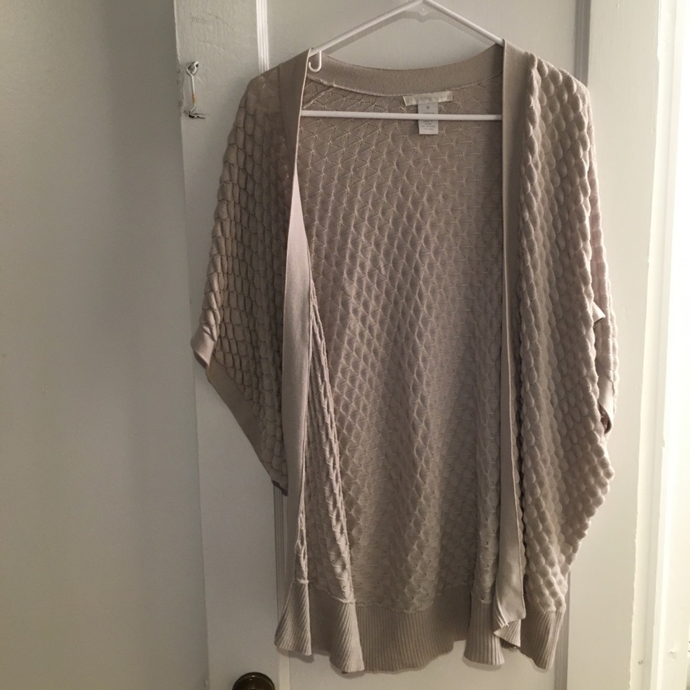 Grey geometric cardigan